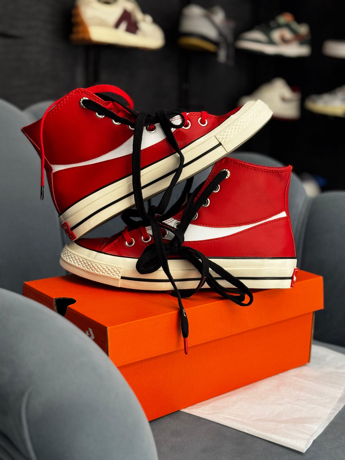 CONVERSE X COCA COLA CHUCK 70 HI RACING RED