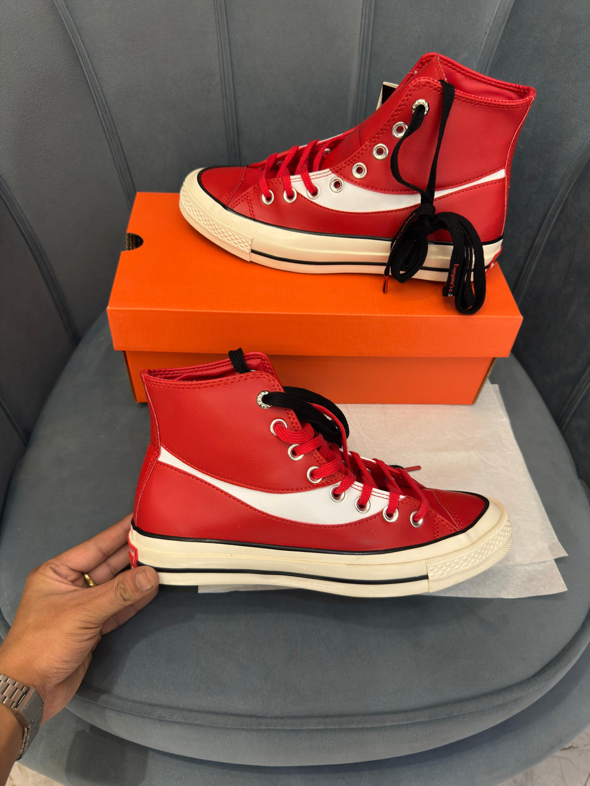 CONVERSE X COCA COLA CHUCK 70 HI RACING RED