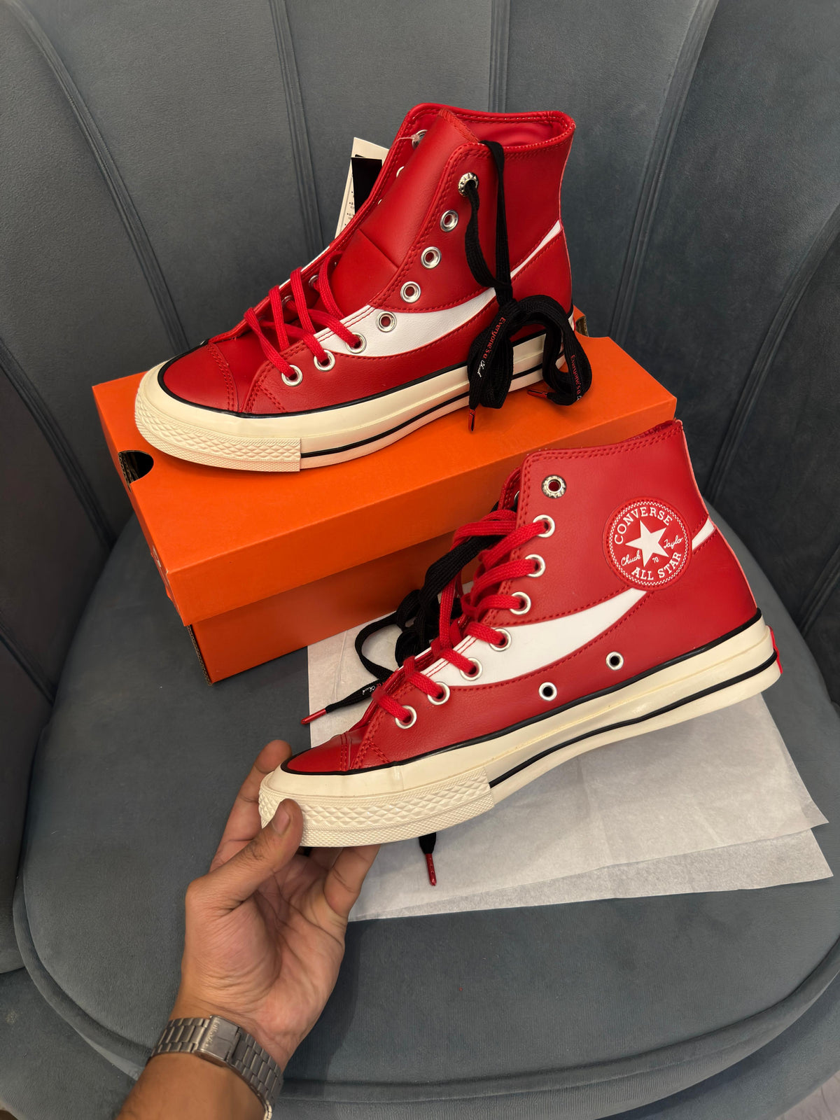 CONVERSE X COCA COLA CHUCK 70 HI RACING RED