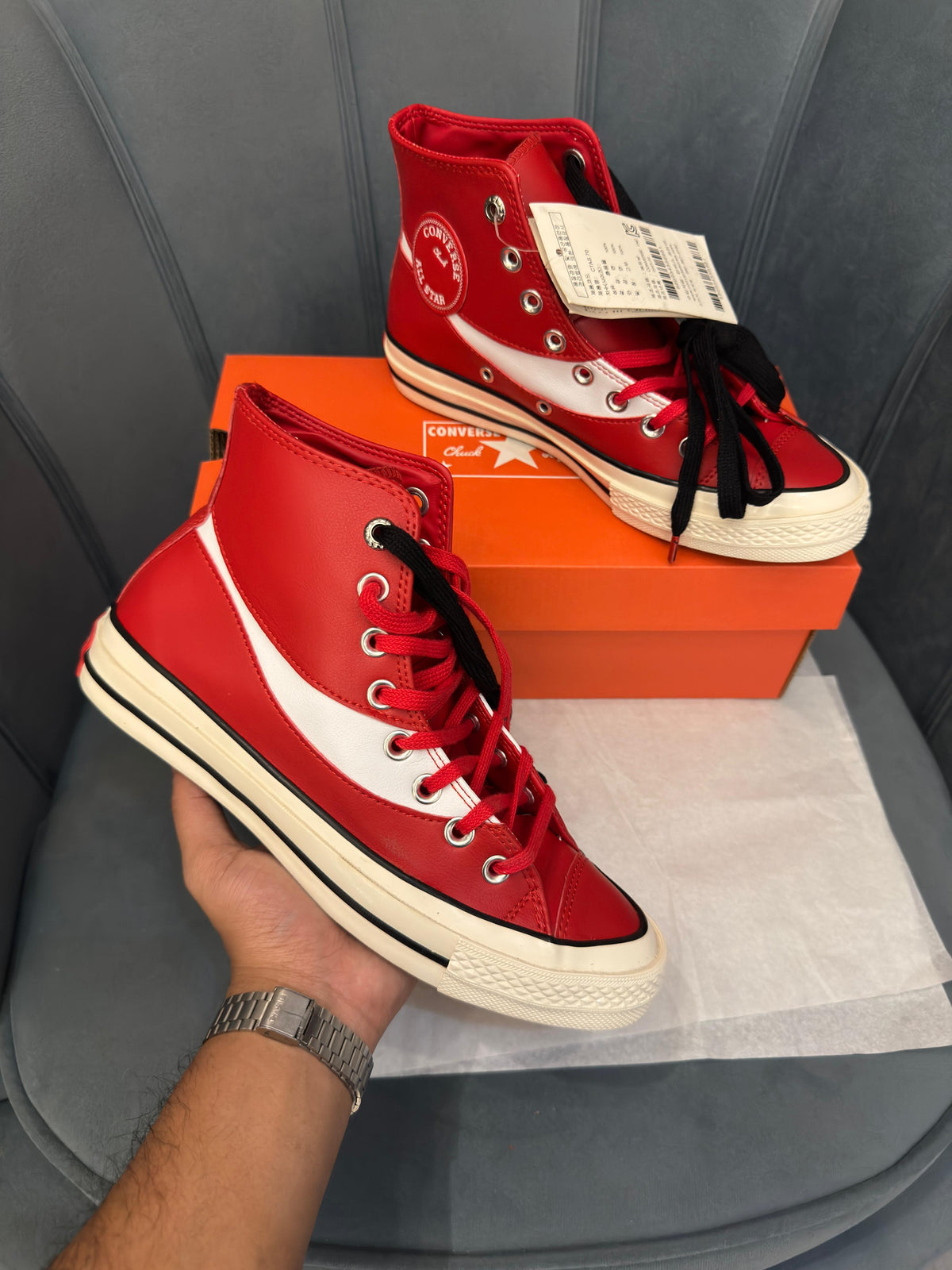CONVERSE X COCA COLA CHUCK 70 HI RACING RED