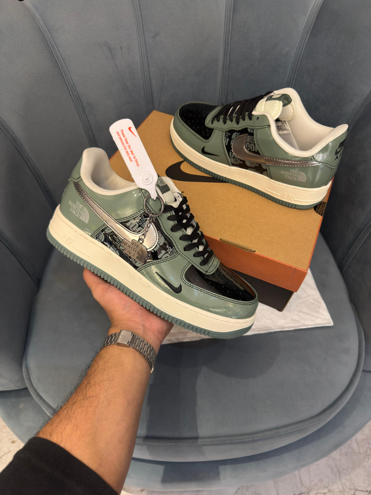 NIKE AIRFORCE CUSTOM X NORTH FACE