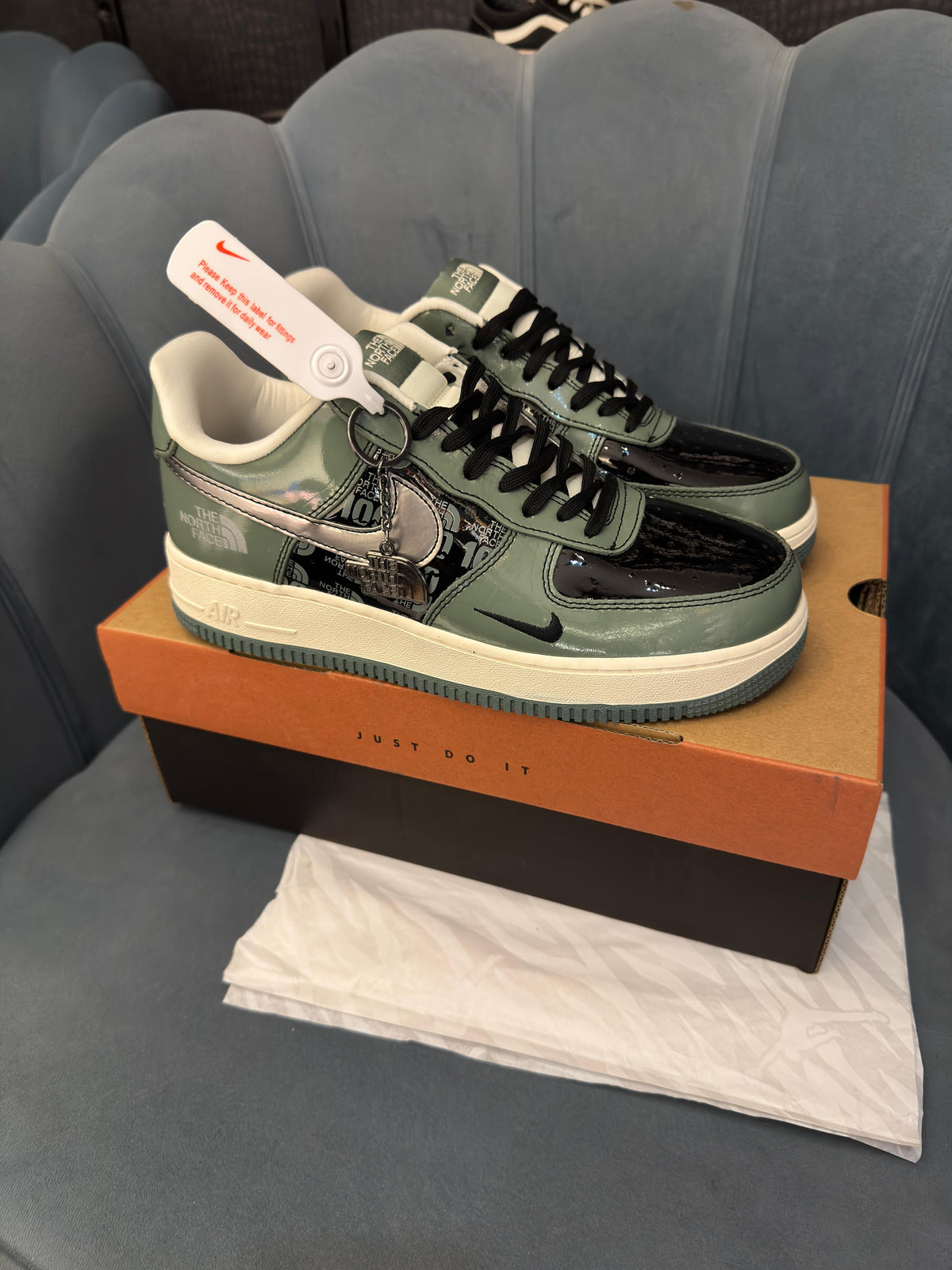 NIKE AIRFORCE CUSTOM X NORTH FACE