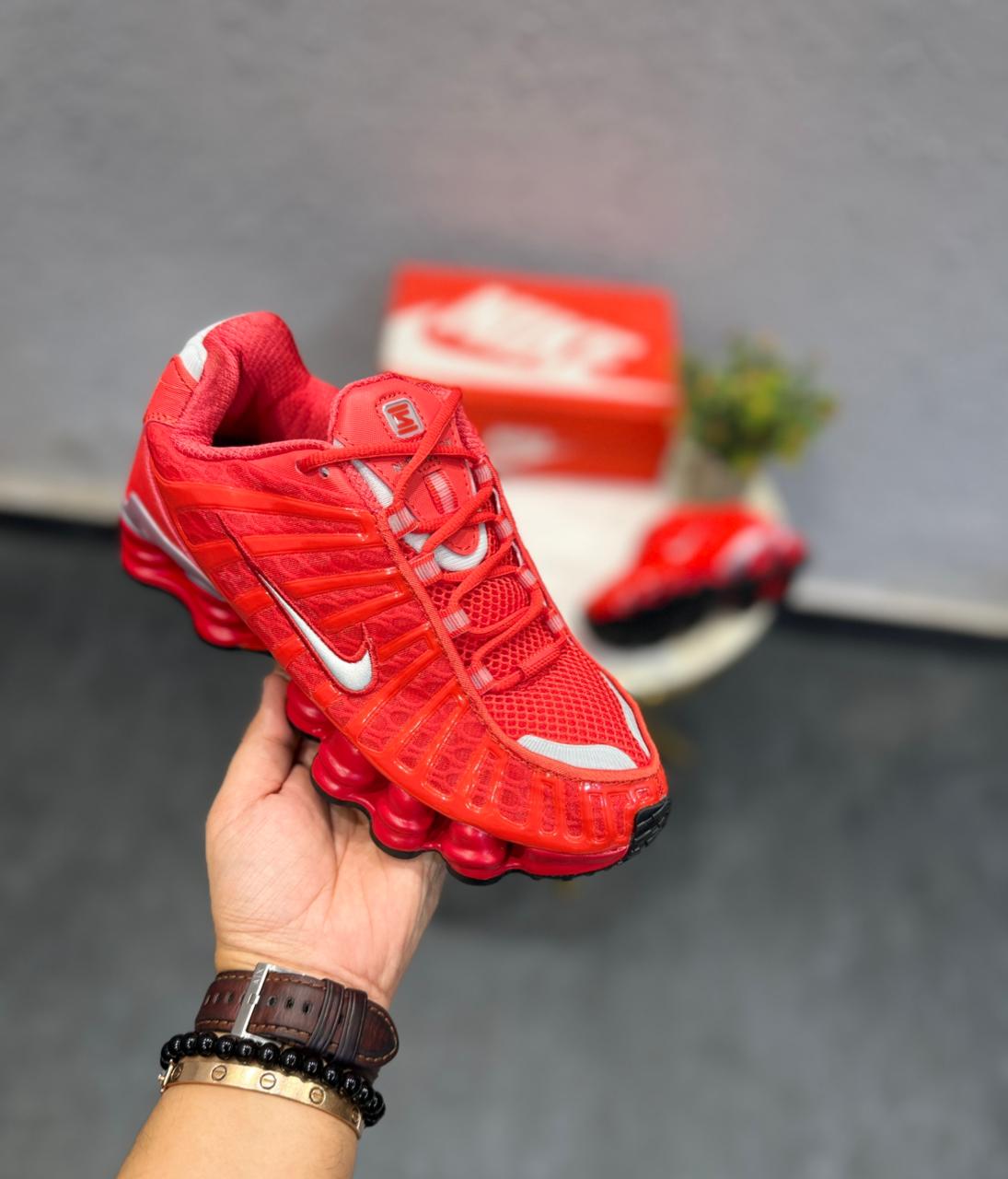 NIKE SHOX TL RED SILVER