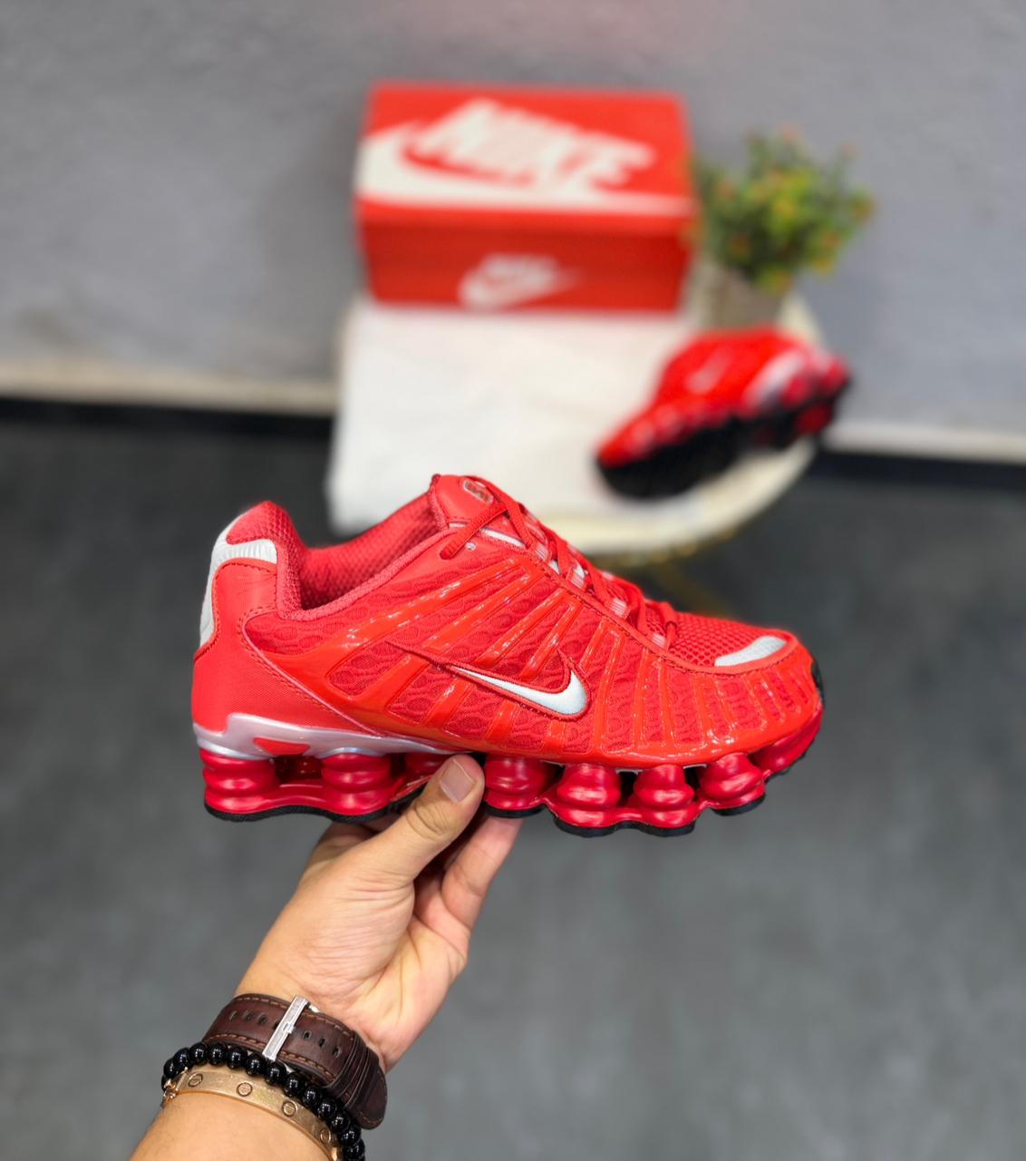 NIKE SHOX TL RED SILVER