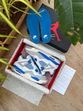 AIR JORDAN RETRO 4 MILITARY BLUE SEMI UA