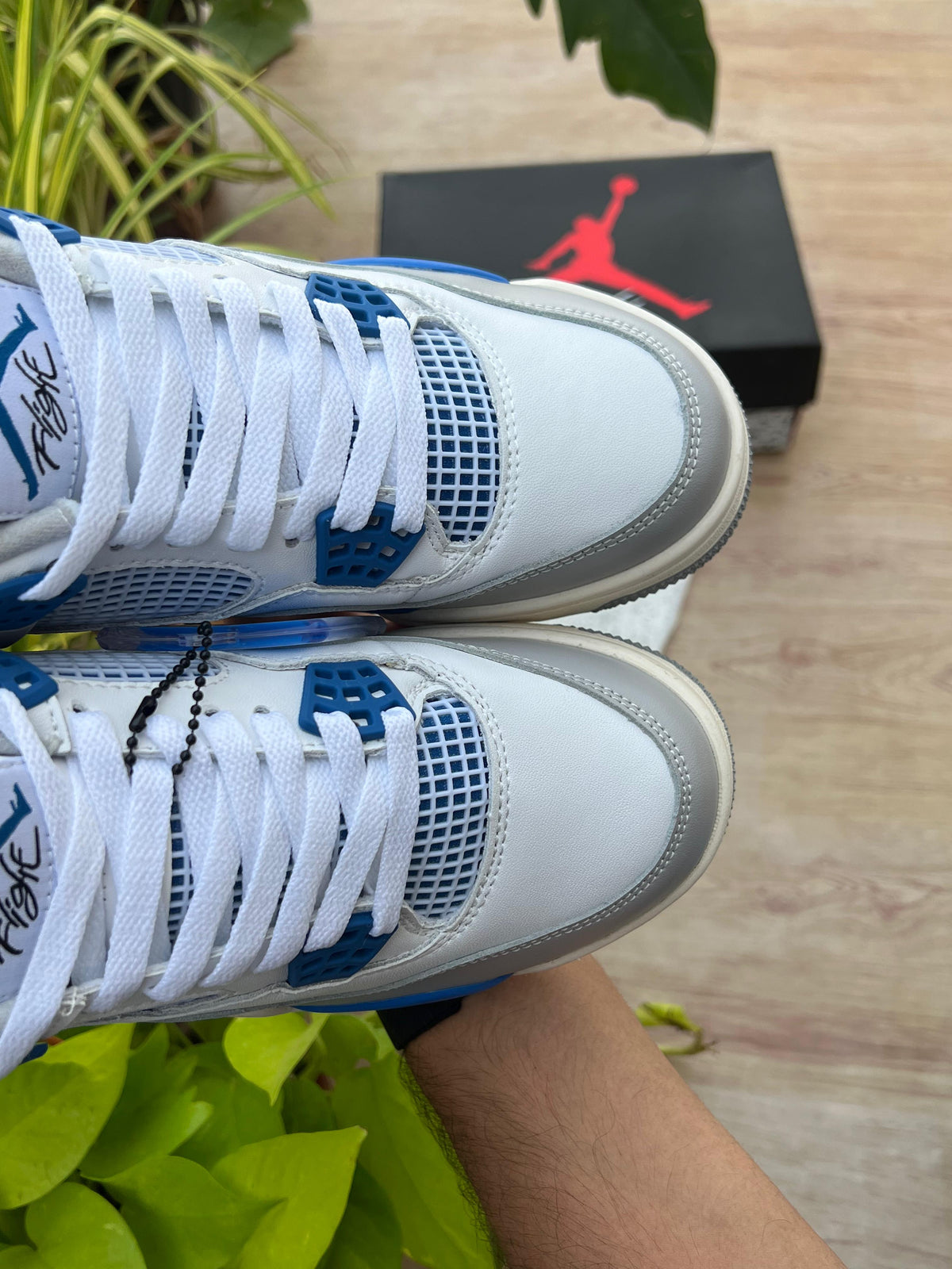 AIR JORDAN RETRO 4 MILITARY BLUE SEMI UA
