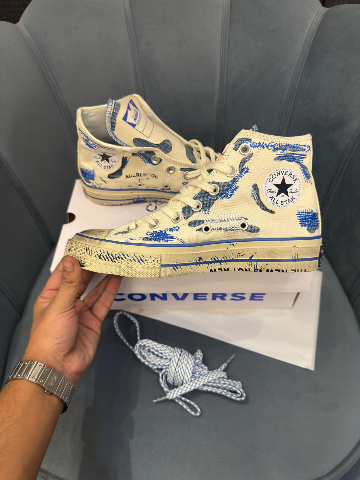 CONVERSE CHUCK 70 ADERERROR WHITE BLUE MID