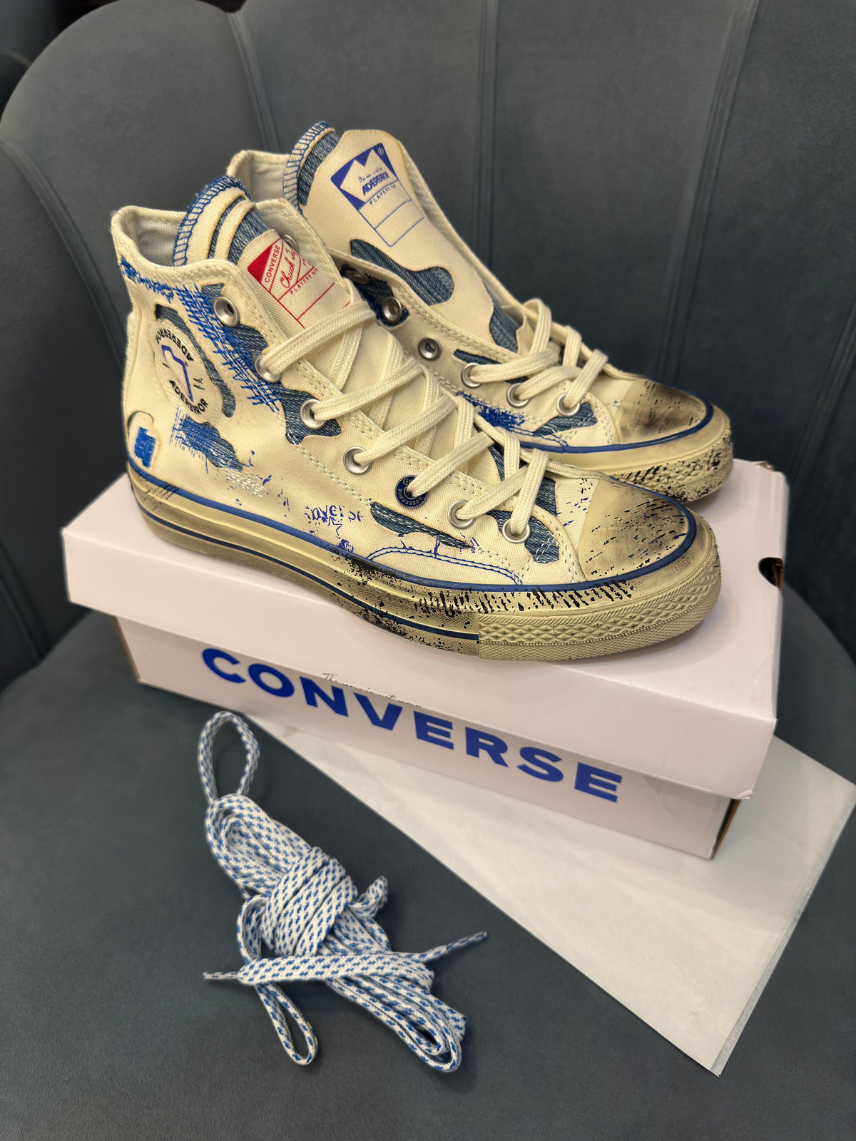 CONVERSE CHUCK 70 ADERERROR WHITE BLUE MID