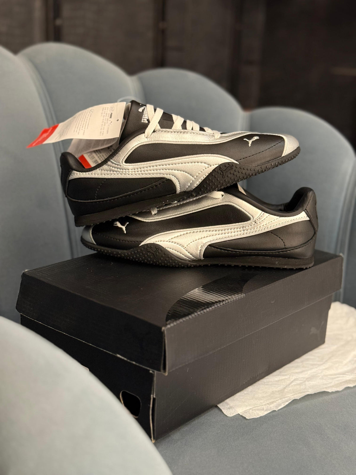 PUMA BLELLA V2 LEATHER BLACK/SILVER