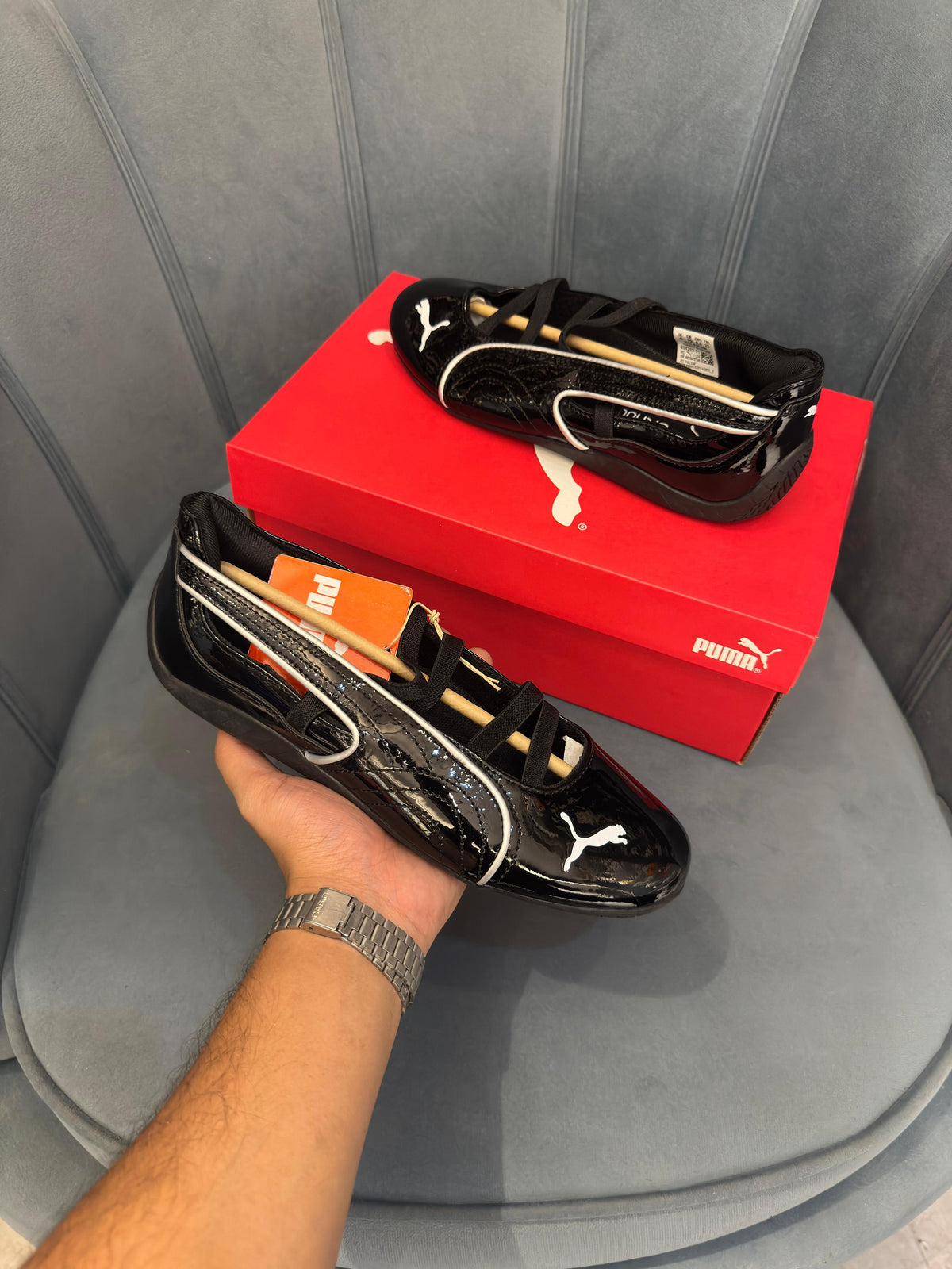 PUMA SPEED CAT BALLET BLACK PATENT