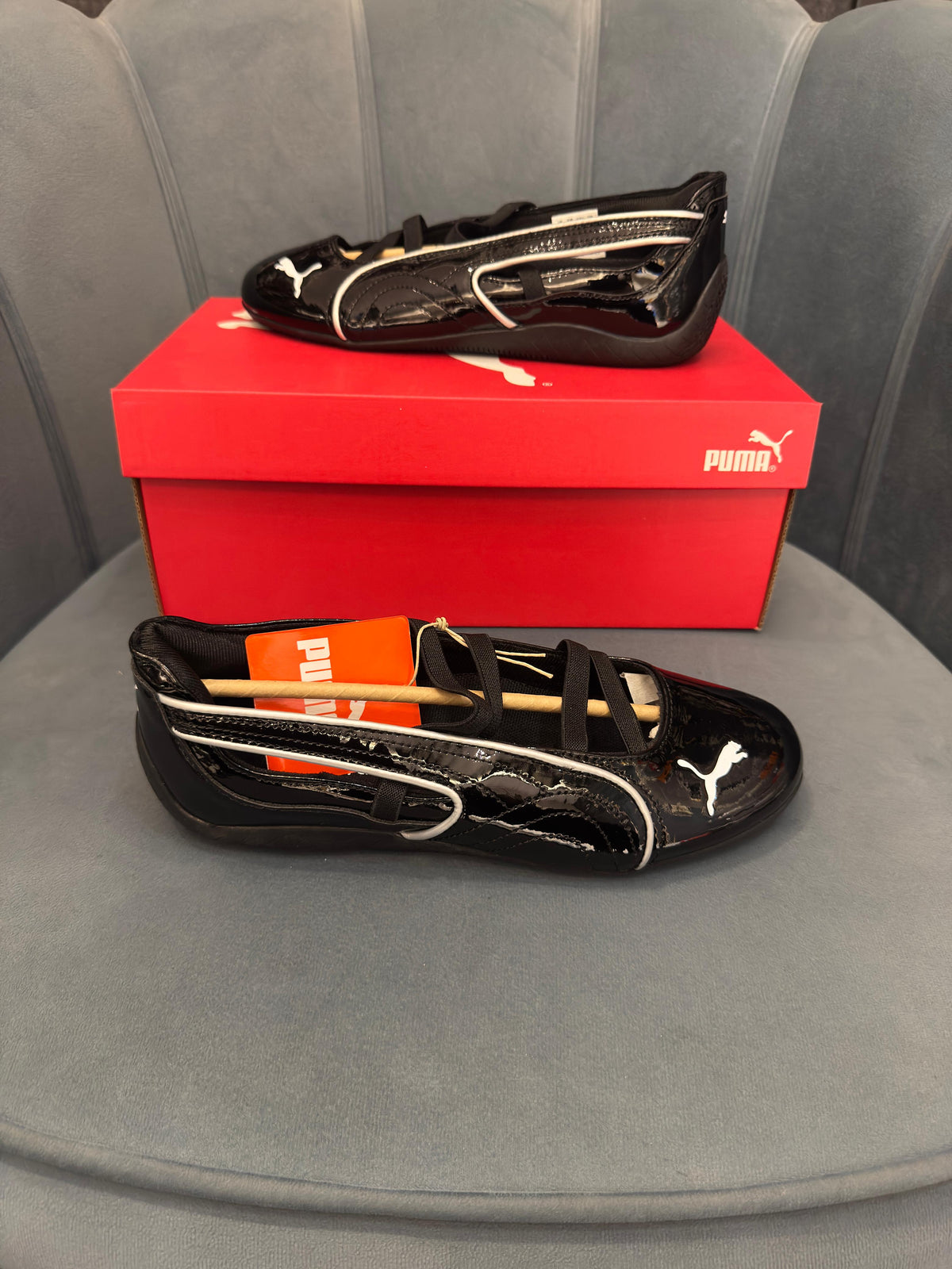 PUMA SPEED CAT BALLET BLACK PATENT