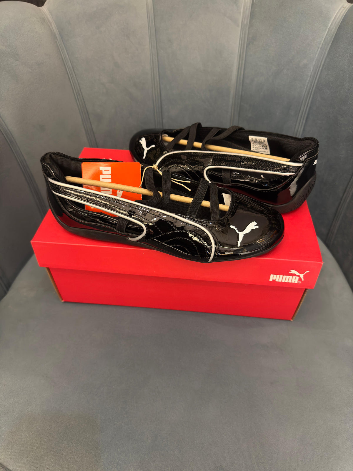 PUMA SPEED CAT BALLET BLACK PATENT