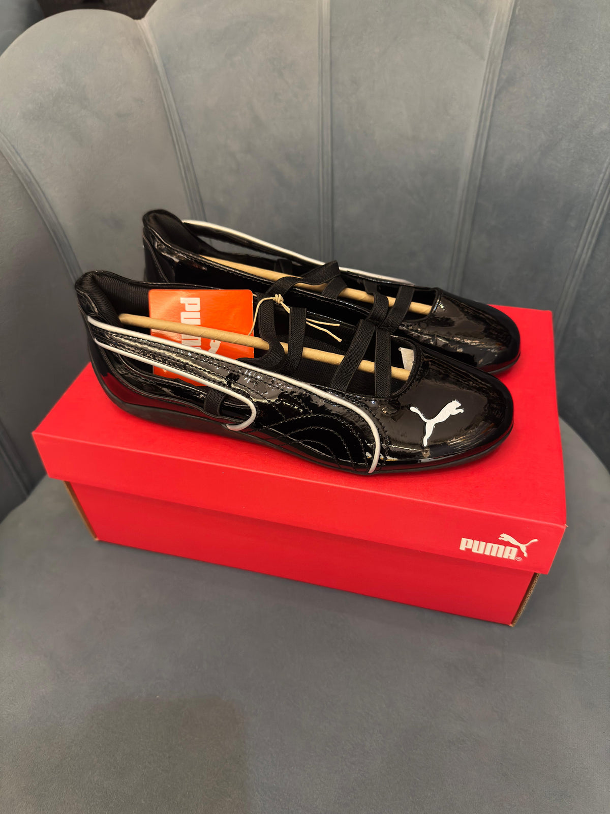 PUMA SPEED CAT BALLET BLACK PATENT