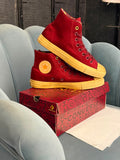 CONVERSE CHUCK MID WONKA CHERRY BROWN