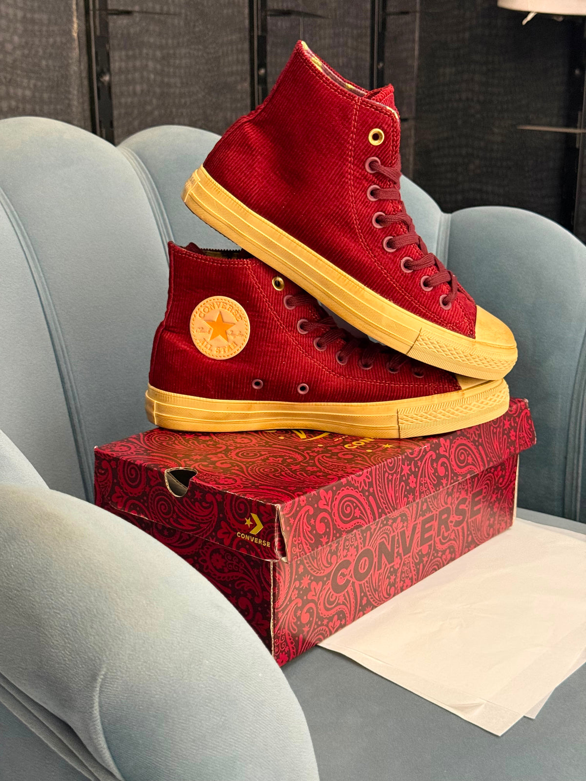 CONVERSE CHUCK MID WONKA CHERRY BROWN