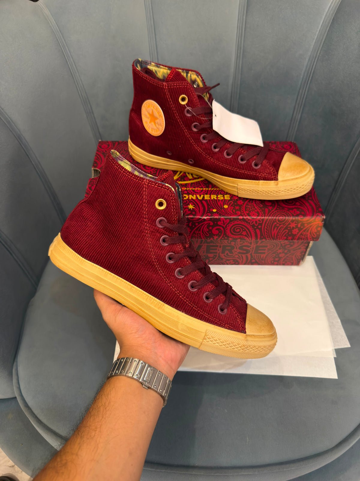 CONVERSE CHUCK MID WONKA CHERRY BROWN