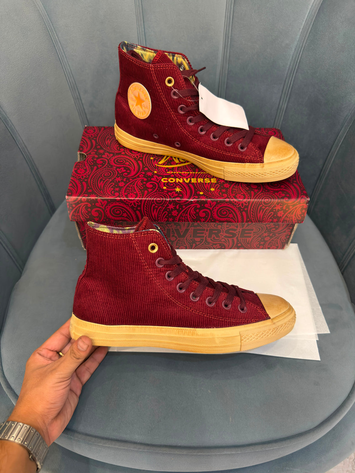 CONVERSE CHUCK MID WONKA CHERRY BROWN
