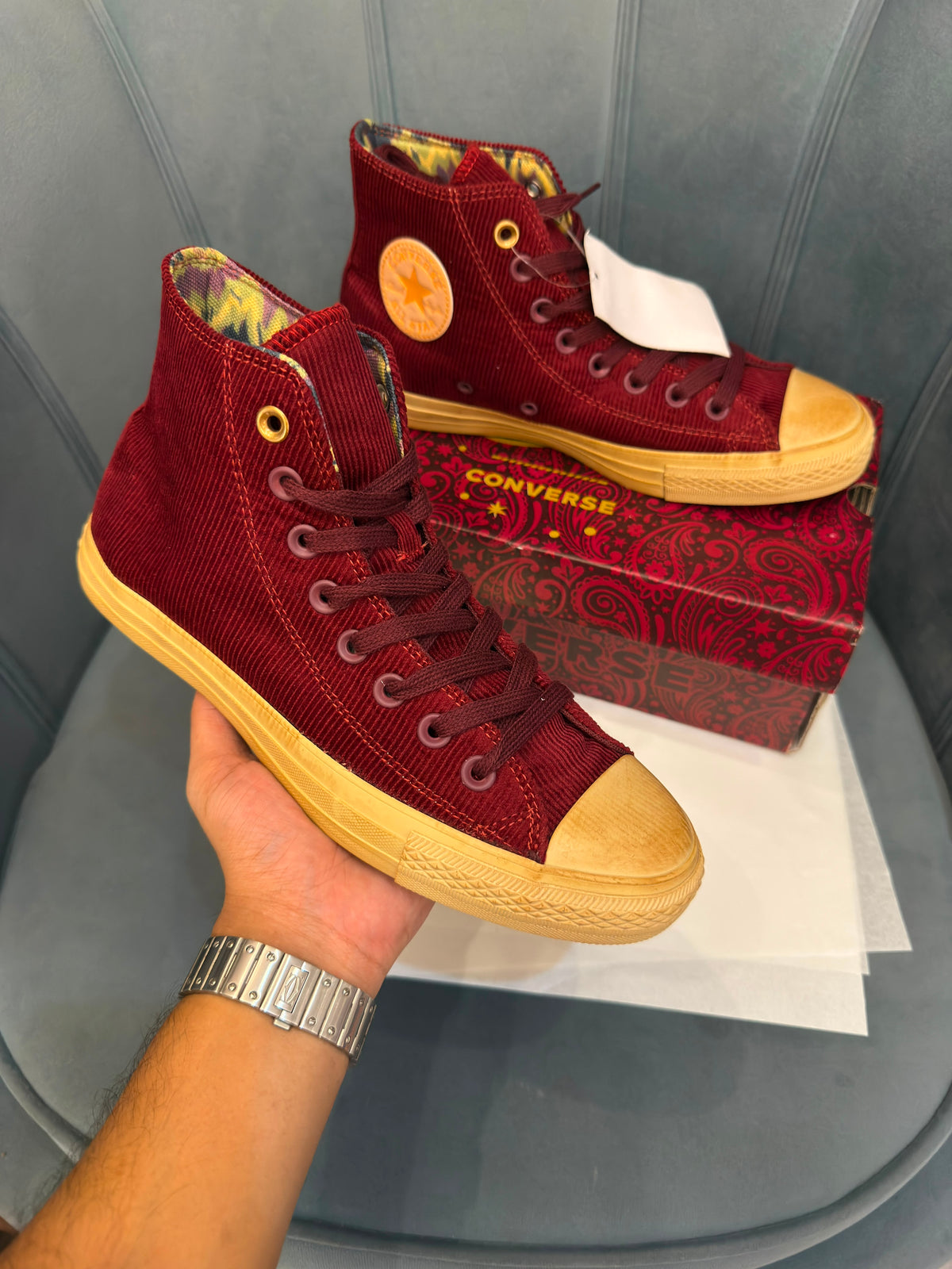 CONVERSE CHUCK MID WONKA CHERRY BROWN