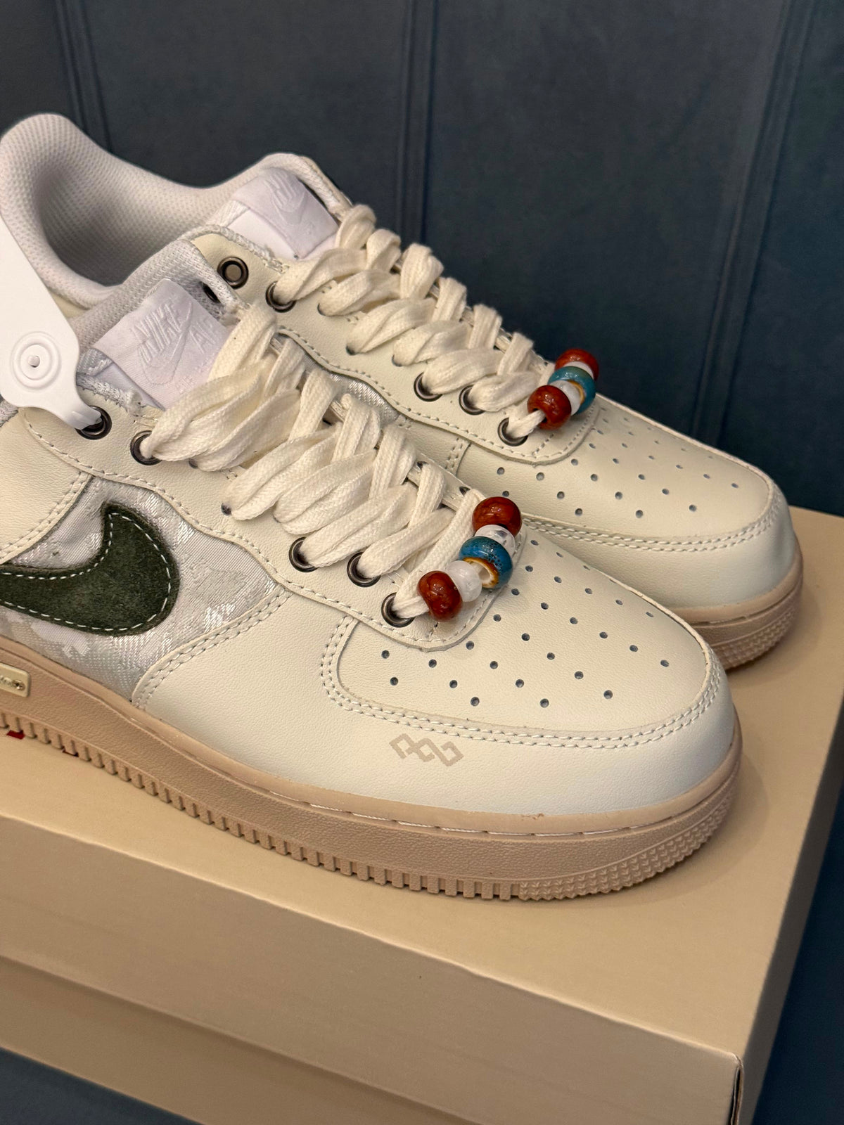 NIKE AIRFORCE ONE PANDAPRANK WHITE GREEN