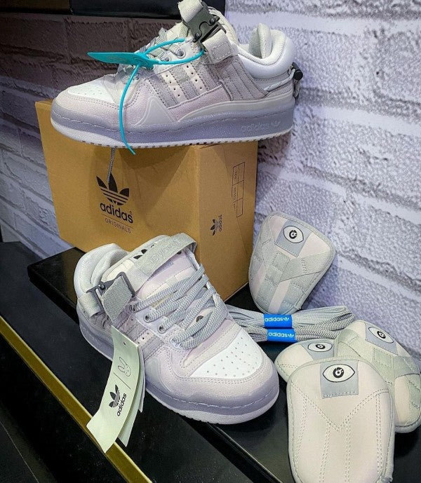 ADIDAS BAD BUNNY FORUM BUCKLE LOW GREY
