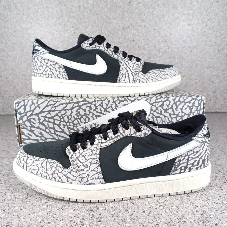 AIR JORDAN 1 LOW X BLACK CEMENT