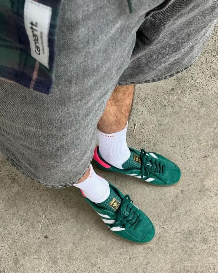 ADIDAS GAZELLE COLLIGIATE GREEN PINK