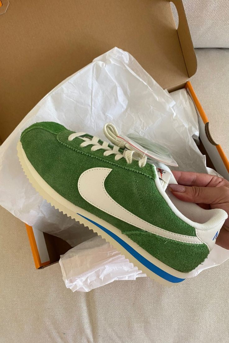 NIKE CORTEZ VINTAGE CHLOROPHYLL/ SAIL LIGHT BLUE