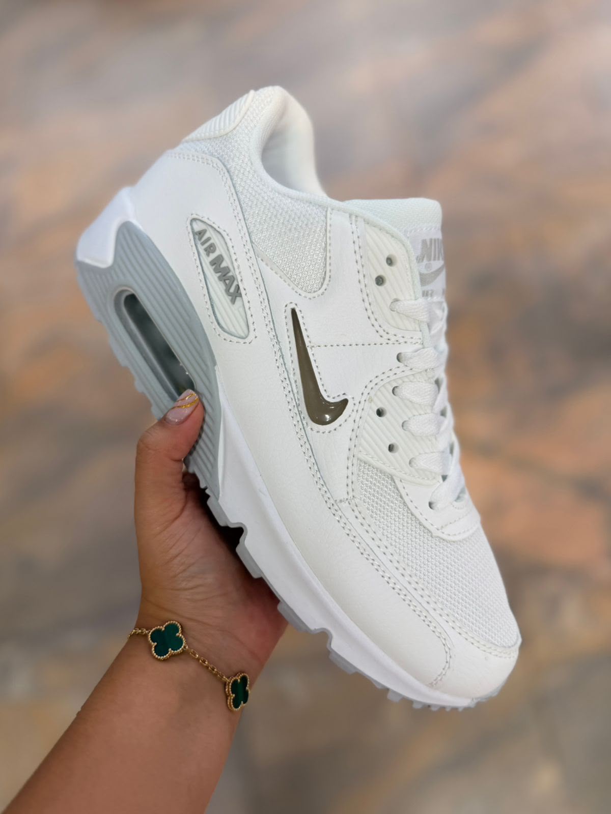 NIKE AIR MAX 90 JEWEL LIGHT SMOKE GREY