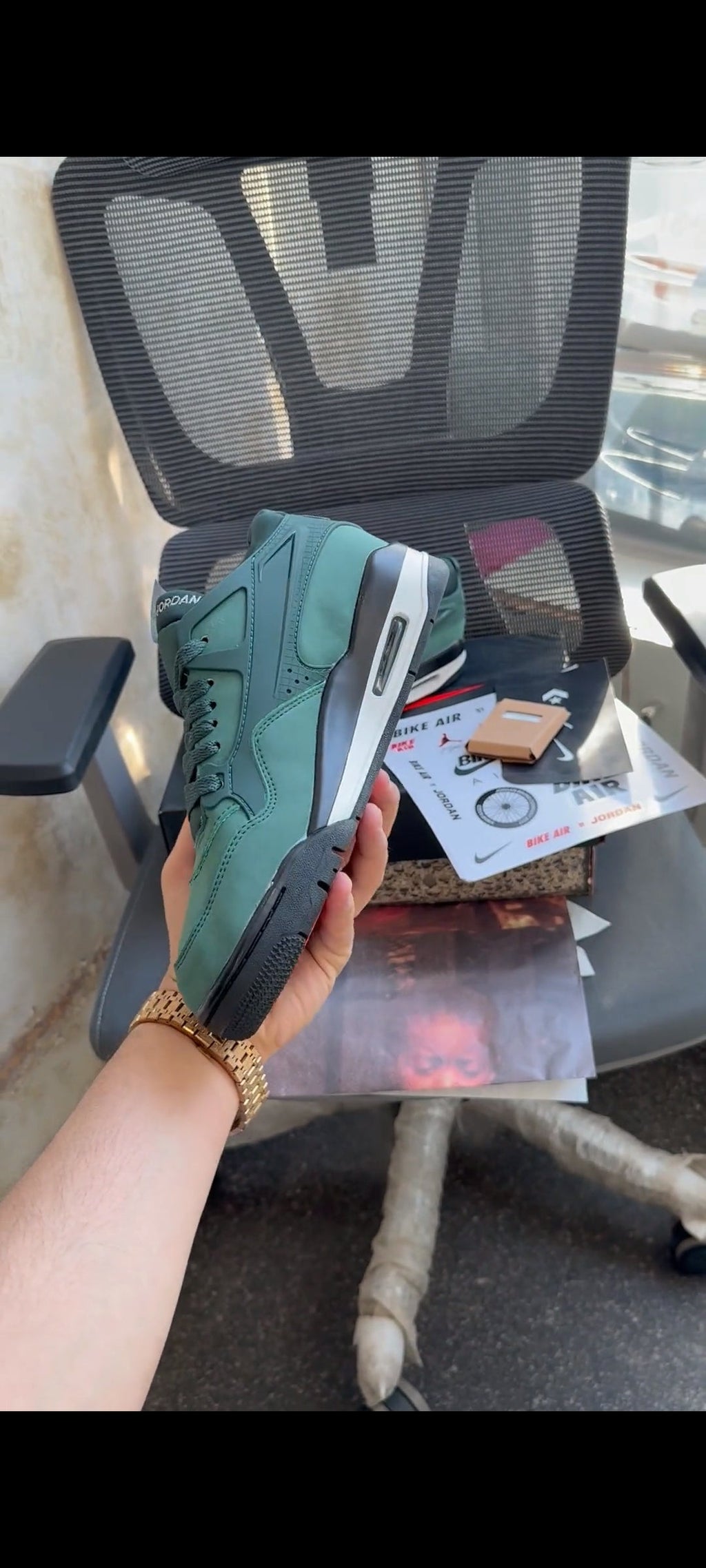 NIKE AIR JORDAN 4  RM NIGEL SYLVESTER FENCE GREEN