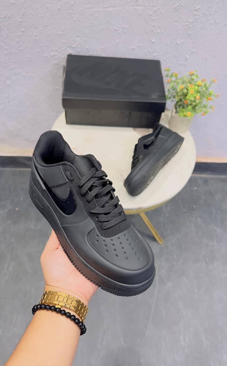 NIKE AIRFORCE FOAMPOSITE PRO METALLIC BLUE BLACK