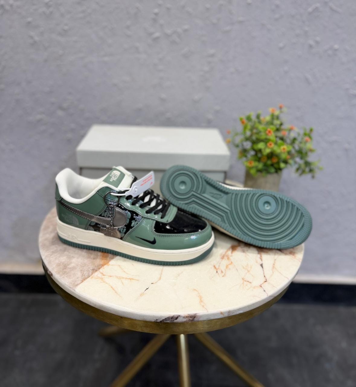 NIKE AIRFORCE CUSTOM NORTH FACE
