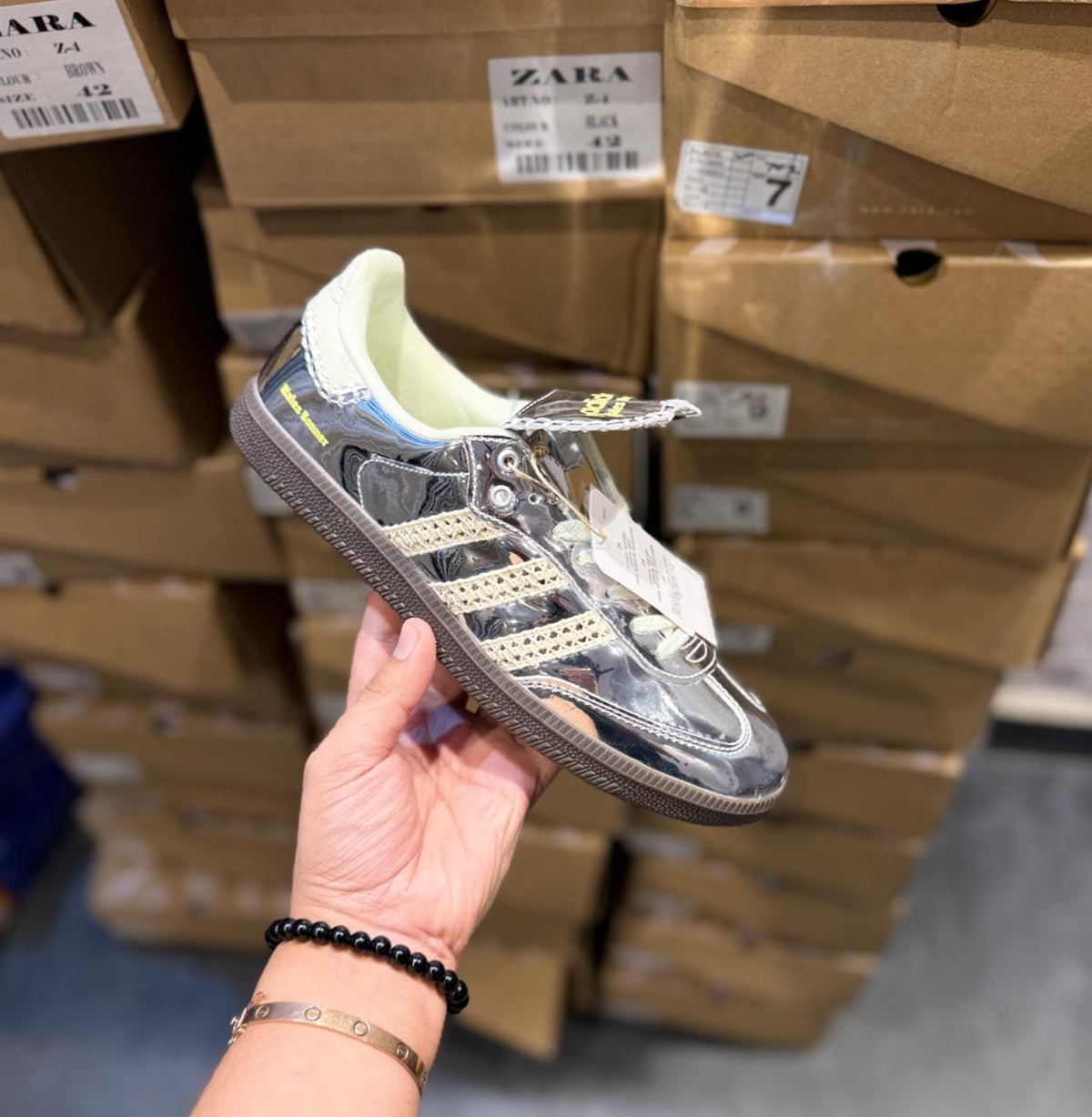 ADIDAS SAMBA X WALES BONER SILVER