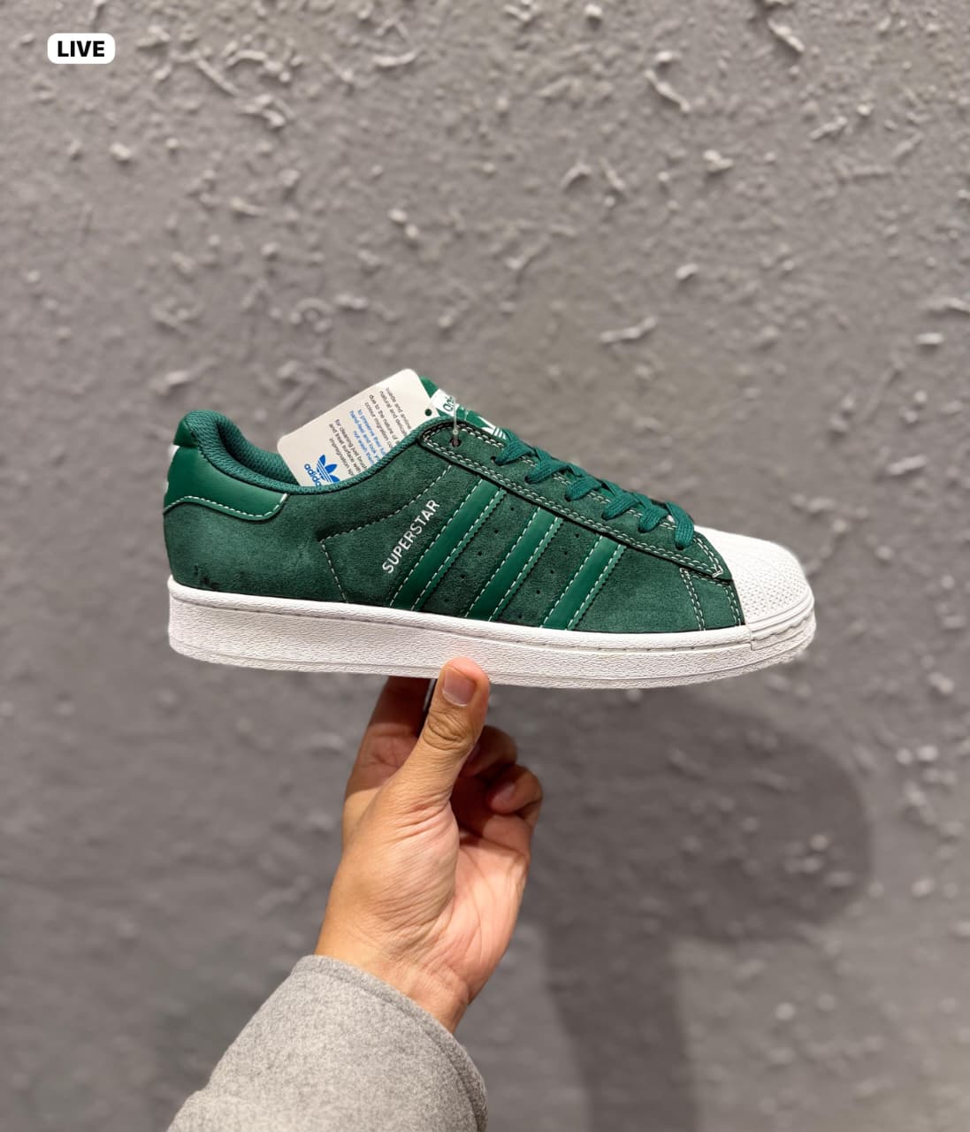 ADIDAS ORIGINALS SUPERSTAR DARK GREEN