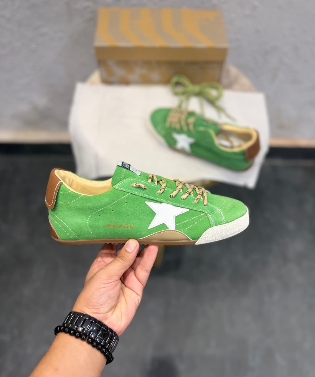 GOLDEN GOOSE TRUE STAR GREEN