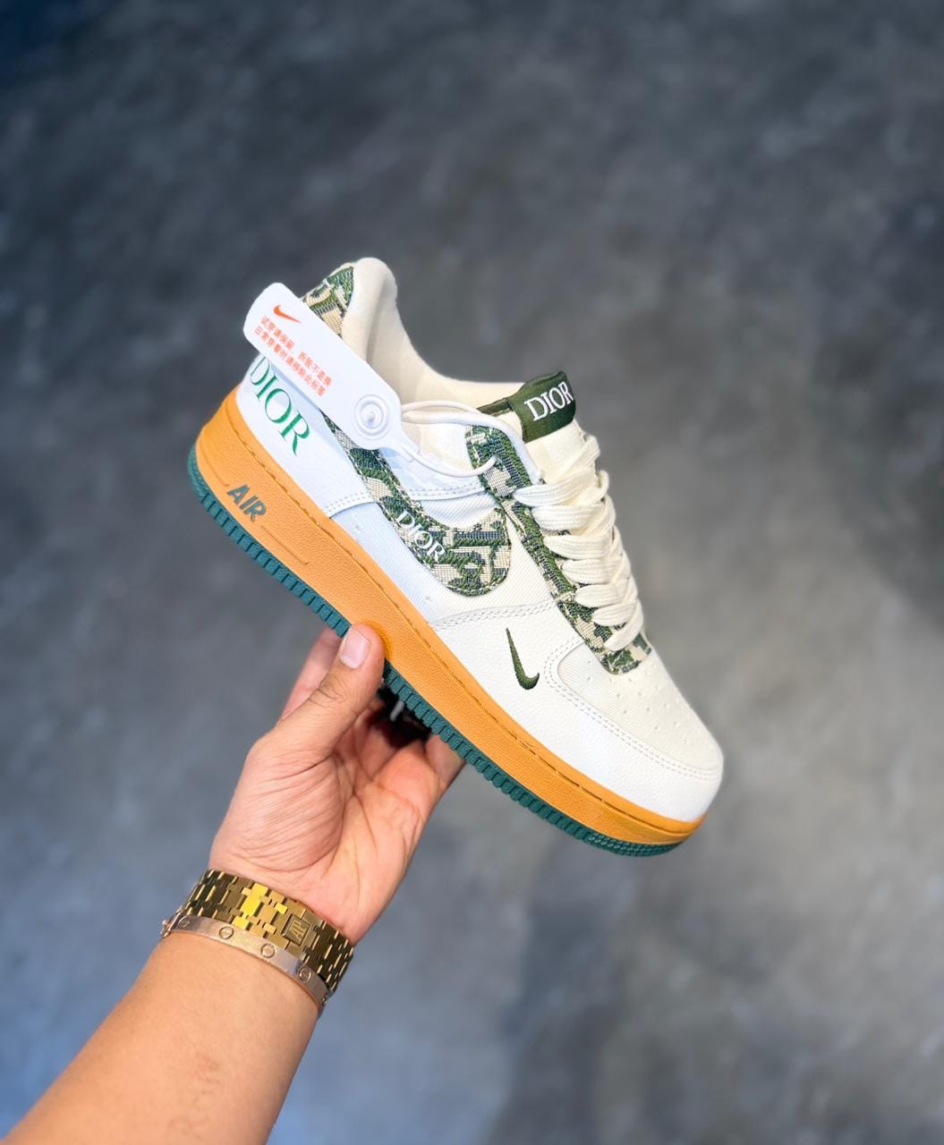 NIKE AIRFORCE CUSTOM DIOR KEYCHAIN 2025
