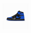 AIR JORDANS RETRO 1 PATENT BLUE BLACK