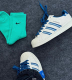 ADIDAS ORIGINALS SUPERSTAR 19 69WHITE SKY BLUE