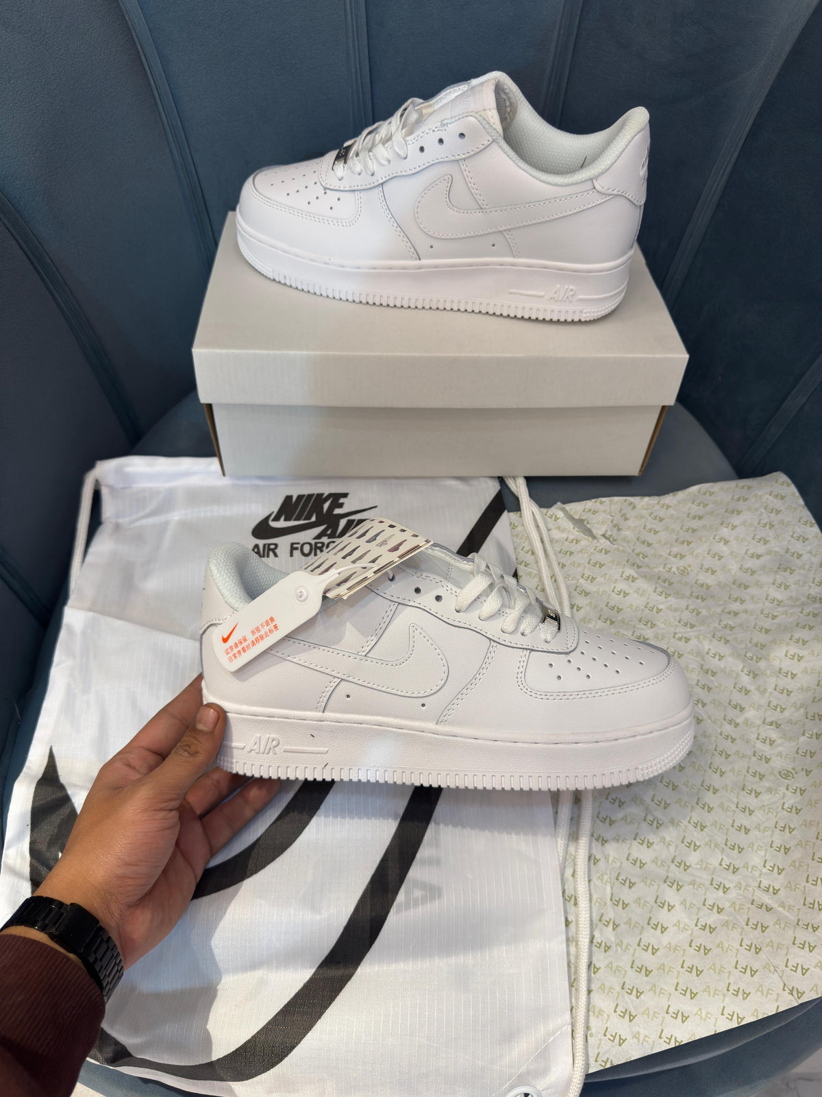NIKE AIRFORCE 1 TRIPPLE WHITE U.A QUALITY