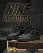 NIKE AIRFORCE FOAMPOSITE PRO METALLIC BLUE BLACK