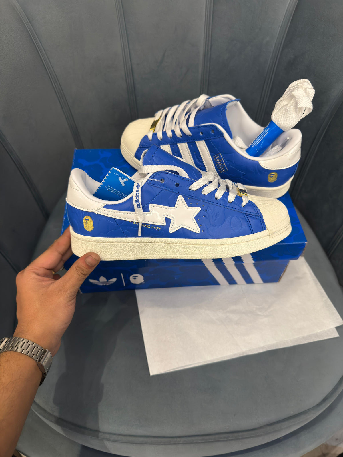 ADIDAS ORIGINALS SUPERSTAR  BAPE SKY BLUE
