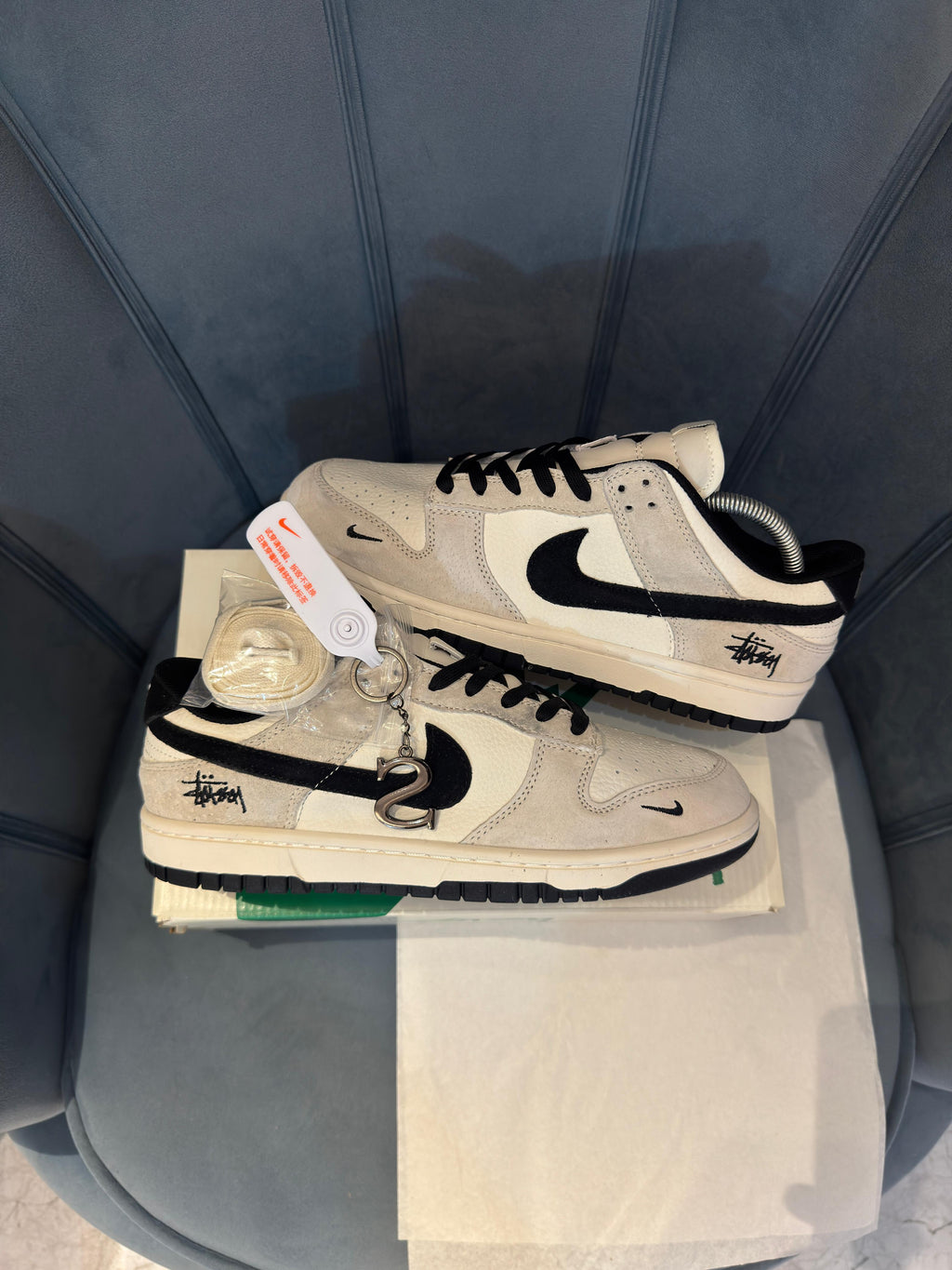 NIKE SB DUNK STUSSY BLACK S