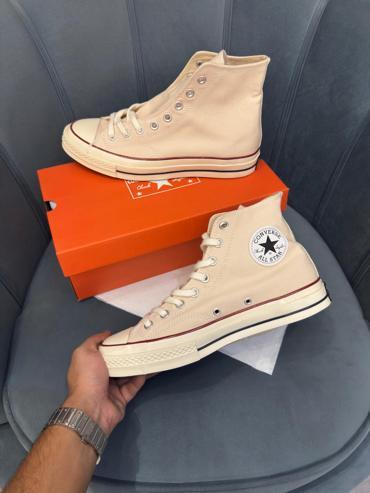 CONVERSE CHUCK  70's BROWN BEIGE/WHITE