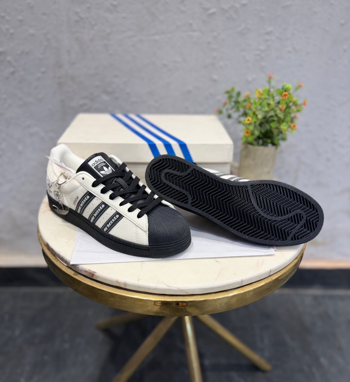 ADIDAS ORIGINAL SUPERSTAR HEART CHROME