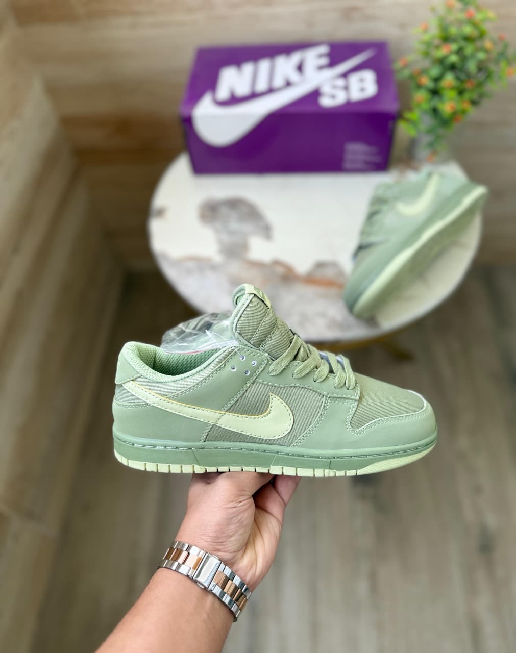NIKE SB DUNK OIL AURA GREEN
