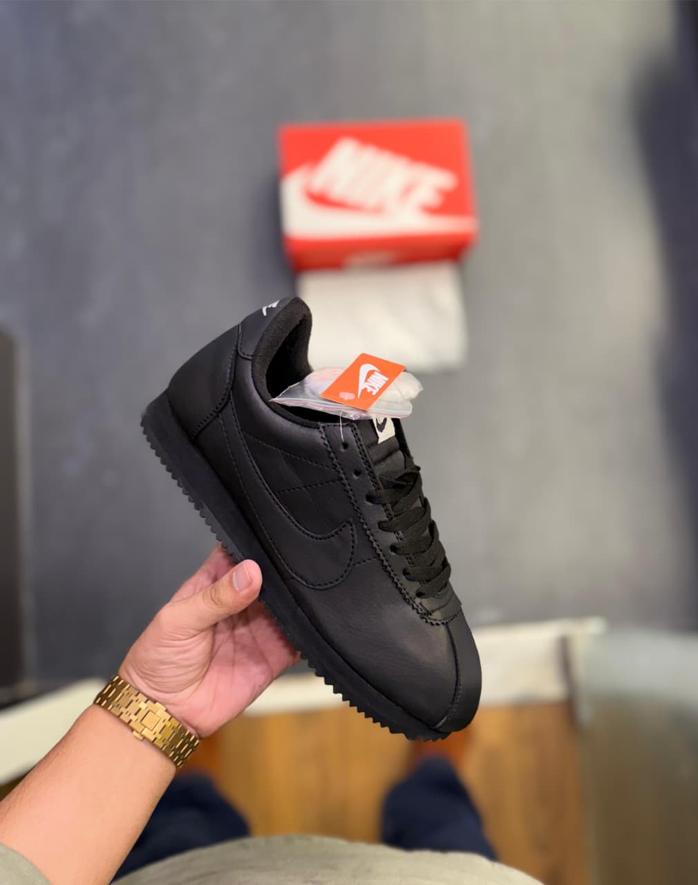 NIKE CORTEZ NEW BLACK