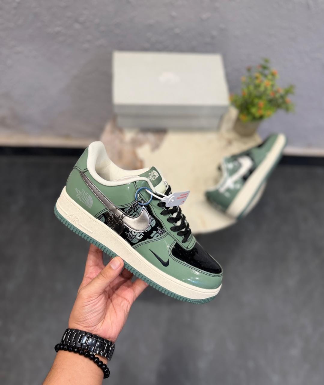 NIKE AIRFORCE CUSTOM NORTH FACE