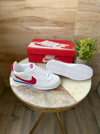 NIKE CORTEZ  VARSITY RED & WHITE AND BLUE