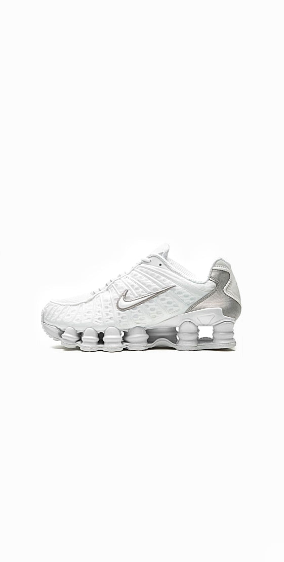 NIKE SHOX TL WHITE / METALLIC SILVER