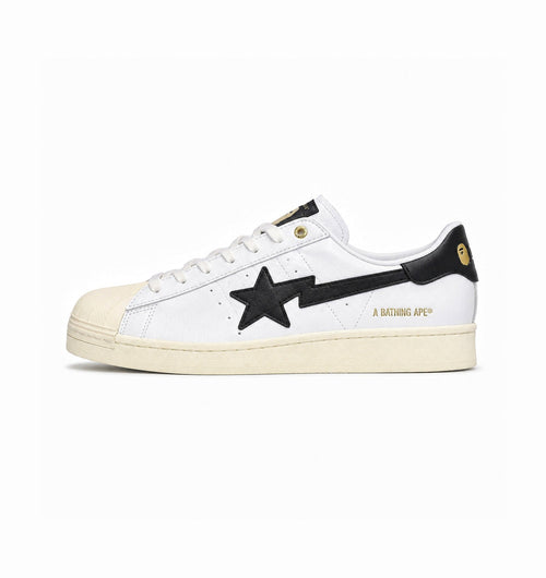 ADIDAS ORIGINALS SUPERSTAR BAPE WHITE BLACK