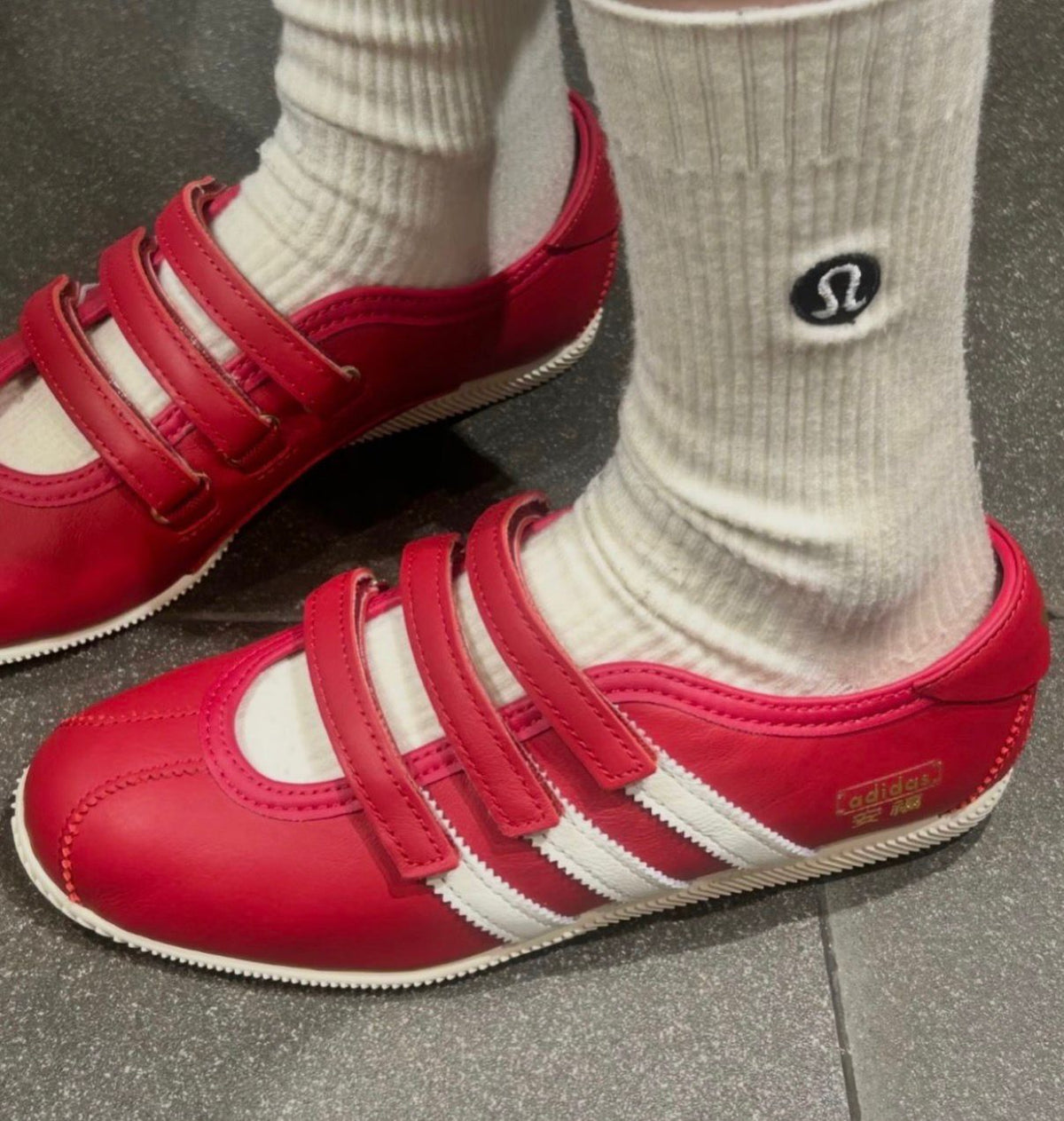 ADIDAS ORIGINAL ANFU MARRY JANE RED COLOUR
